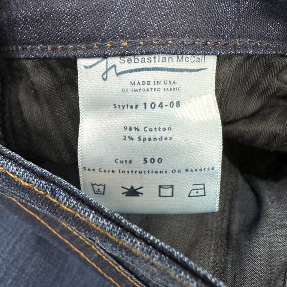 Sebastian McCall Classic Bootcut Women's size 28 Dark Wash Blue Denim Jeans - Picture 4 of 5